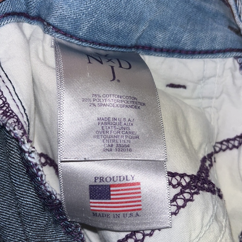 NYDJ Legging Light Wash Tummy Tuck Technology Cotton Blend Mid Rise Jeans sz8EUC - Picture 7 of 11